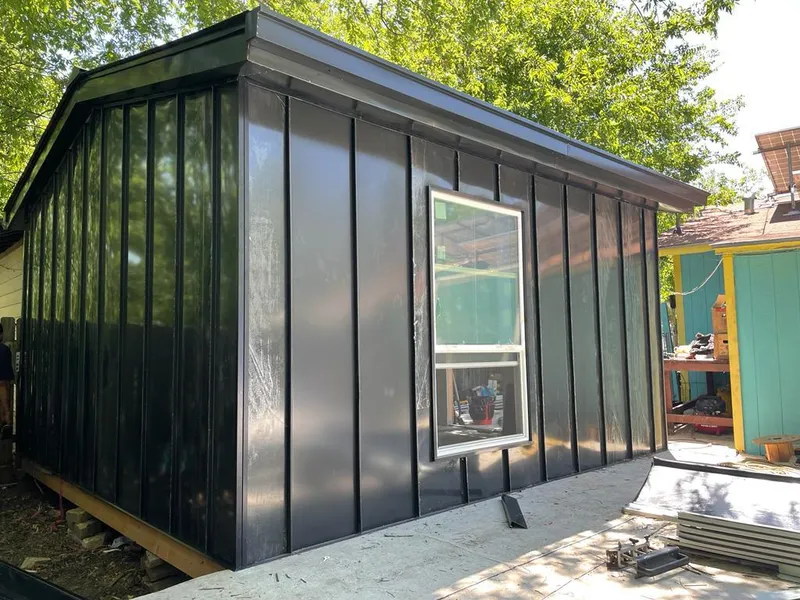 Black standing seam metal wall panels for Roof Inspection in Augusta